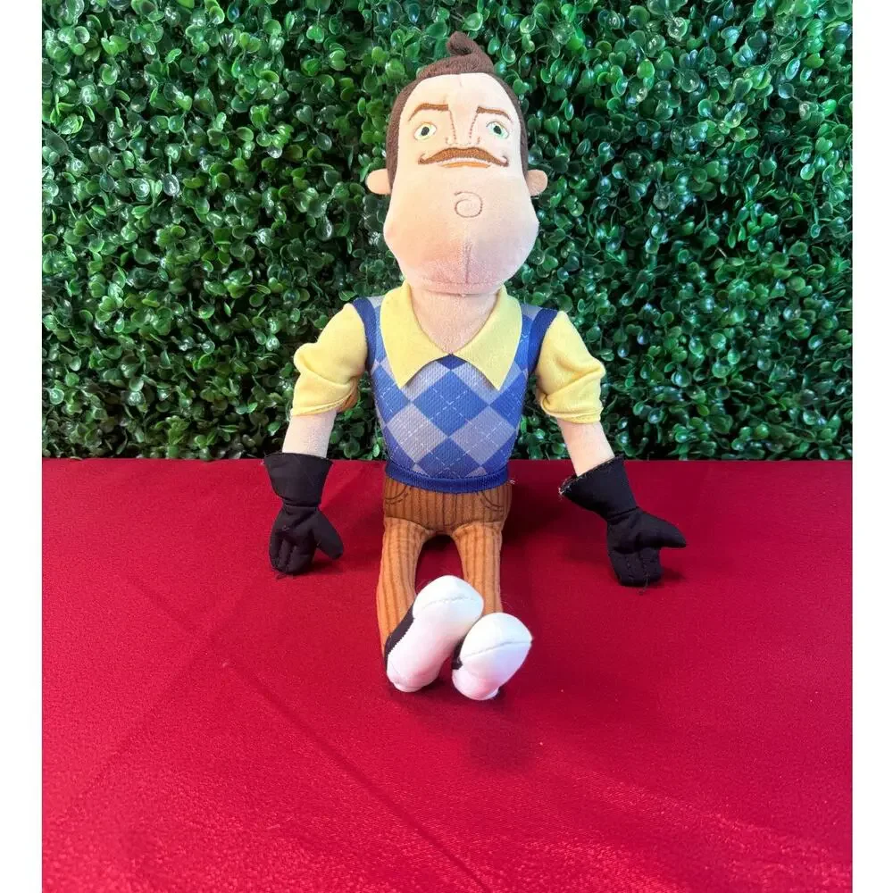 Hello Neighbor Mr Peterson Plush Toy Kid Friendly Horror Game Gift HTF